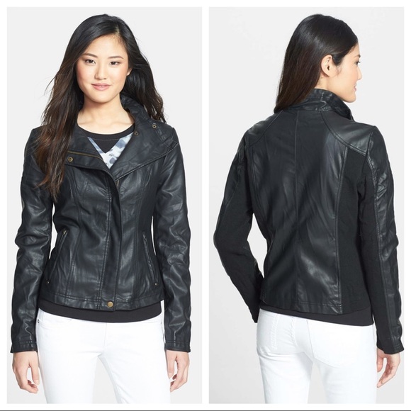 rd style faux leather jacket